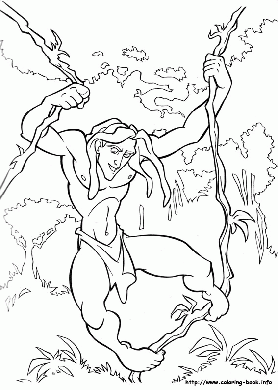 Tarzan kolorowanki